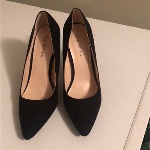 Call it Spring Black Suede size 7 heels